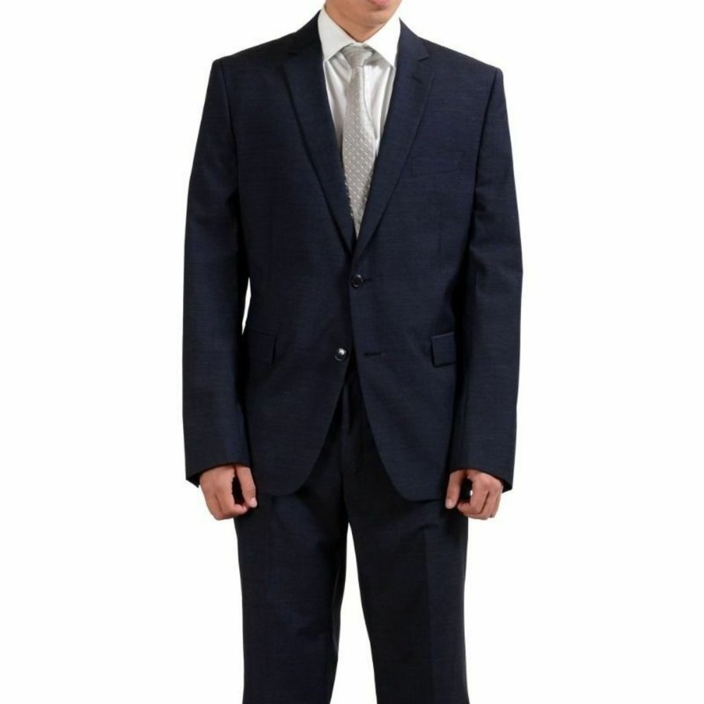 Versace Collection 100% Wool Gray Two Button Men's